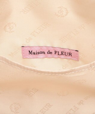 Maison de FLEUR ツイードフリルハンドルスクエアトートバッグ Ivory