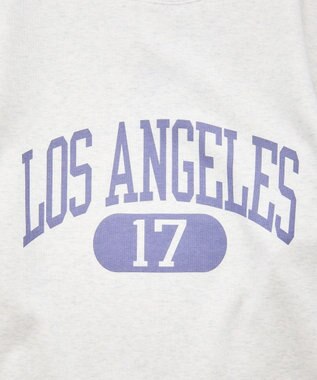 earth music&ecology チャンピオン　ｅｍａｅプリント裏毛プルオーバー Oatmeal