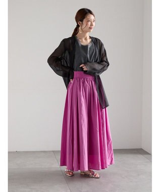 Te chichi シアーノーカラーシャツ ブラック