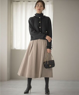 組曲 キルティングショルダーバッグ ブラック系