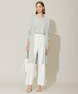 ICB L 【UVカット・吸水速乾・接触冷感・洗える】シェルタリングドライオックス ワイドパンツ オフホワイト系