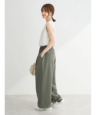 Green Parks ・ＥＬＥＮＣＡＲＥ　ＤＵＥ　ウエストドロストパンツ Khaki