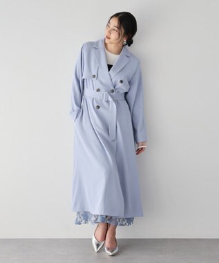 YECCA VECCA 【UVカット/花粉ガード】素材MIXトレンチコート