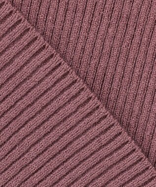 ANY SIS 【洗える】ビックカラーリブ ニット スモーキーピンク