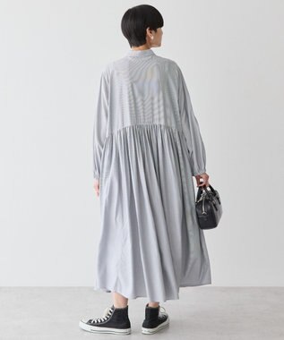 AMERICAN HOLIC サラックールアソートギャザーワンピース Stripe Black