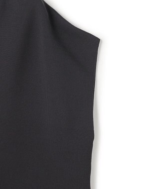 UNFILO L 【WEB限定カラー】スゴ機能美ニット キーネック ジレ チャコール