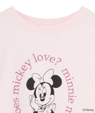 Green Parks ミッキー＆フレンズ／レイヤードプリントロングＴシャツ Light Pink