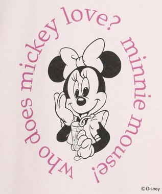 Green Parks ミッキー＆フレンズ／レイヤードプリントロングＴシャツ Light Pink