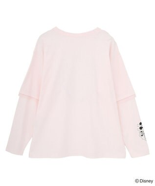 Green Parks ミッキー＆フレンズ／レイヤードプリントロングＴシャツ Light Pink