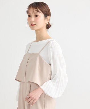 earth music&ecology マジョリカプリーツプルオーバー Off White