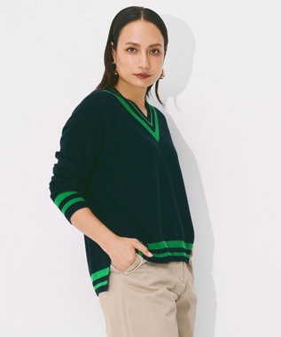 ハイゲージソフトウール チルデンVネックプルオーバー