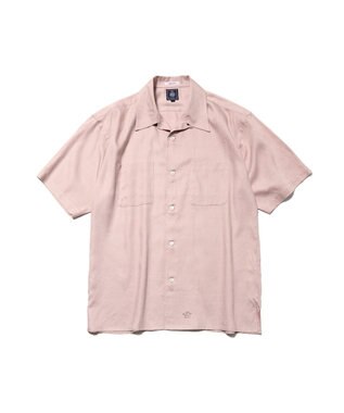 J.PRESS MEN 【J.PRESS ORIGINALS】Rayon Linen Oxford Open Half Sleeve Shirt / Baggy-Fit