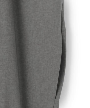 BEIGE， 【イージーケア】BATEAU / ギャザー ストレートドレス Charcoal