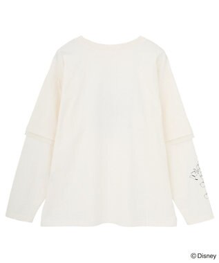 Green Parks ミッキー＆フレンズ／レイヤードプリントロングＴシャツ Ivory