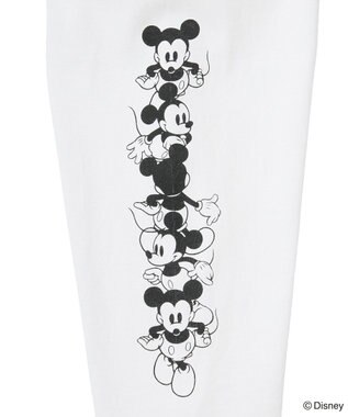 Green Parks ミッキー＆フレンズ／レイヤードプリントロングＴシャツ Off White