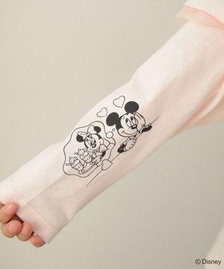 Green Parks ミッキー＆フレンズ／レイヤードプリントロングＴシャツ Light Pink