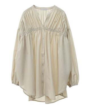 Green Parks シャーリングボリュームチュニック Olive