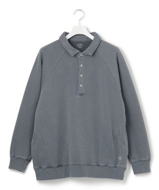 J.PRESS YORK STREET 【UNISEX】ラガータイプラグラン 裏毛トレーナー ネイビー系