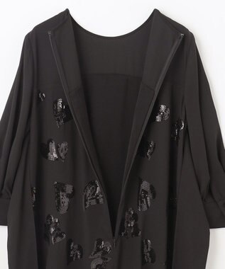 GRACE CONTINENTAL ハートスパンコールワンピース ブラック