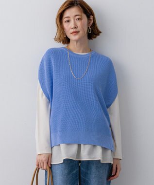 23区 【先行予約】コットンギマ ニットベスト