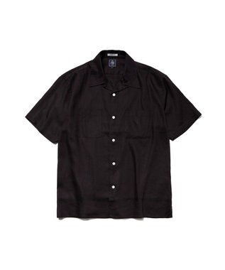 J.PRESS MEN 【J.PRESS ORIGINALS】Rayon Linen Oxford Open Half Sleeve Shirt / Baggy-Fit