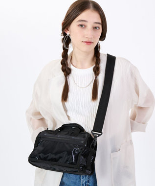 LeSportsac MINI DUFFEL CROSSBODY/ブラックシャイン