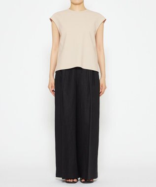 uncrave 【撥水・洗濯機洗い可】プルーフダブルクロス バックオープンブラウス（uncrave WHITE） グレージュ