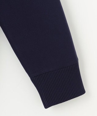 23区GOLF 【MEN】【 蓄熱裏地付き/ウォッシャブル】ロゴ ダブルジャガードニット ネイビー系