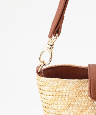 LA BAGAGERIE フラップ2WAYかごトートバッグ ナチュラル