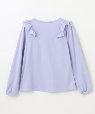 ANY KIDS 肩レース長袖Tシャツ サックス