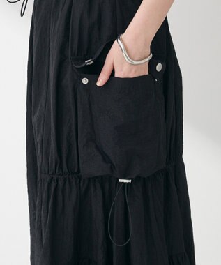 Green Parks ・ＳＵＧＡＲ　ＳＰＯＯＮ　ドロストティアードスカート Black