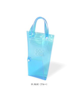 ROOTOTE 3629【傘用トート:折畳傘】SN.CASAカーサ.オリ.クリア-A 01：ブルー