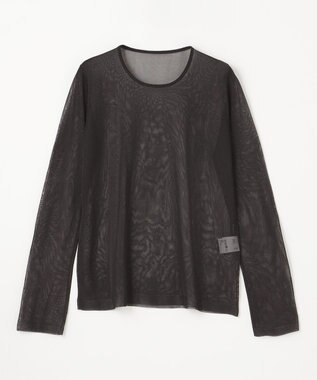 GRACE CONTINENTAL シアークルーニットトップ ブラック