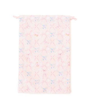 Chacott トゥリボン半メッシュ巾着M ロイヤルピンク