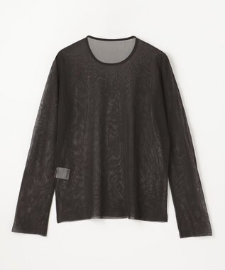 GRACE CONTINENTAL シアークルーニットトップ ブラック