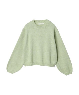 Green Parks ・Ｐｅｔｉｔ　Ｆｌｅｕｒ　ミックスニットプルオーバー Lime Green
