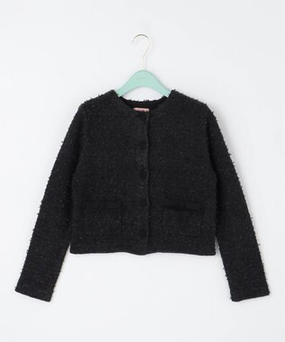 TOCCA 【洗える！】UNSNARL TWEED ニットカーディガン ブラック系