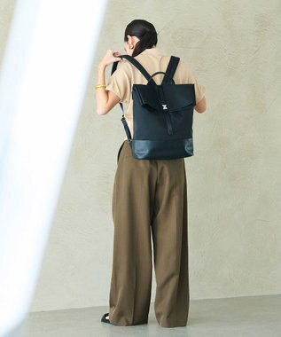 TOPKAPI 【Breath TOPKAPI】RIPPLE リプル エコナイロン コンビ リュック / バッグパック ブラック