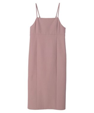 earth music&ecology バックスリットＩラインキャミワンピース Light Beige