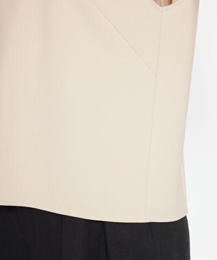 uncrave 【撥水・洗濯機洗い可】プルーフダブルクロス バックオープンブラウス（uncrave WHITE） グレージュ