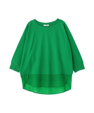 Green Parks 七分袖ドルマン裏毛シアードッキングプルオー