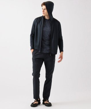 JOSEPH ABBOUD MOUNTAIN スラブシャンブレーストレッチ パンツ ネイビー系