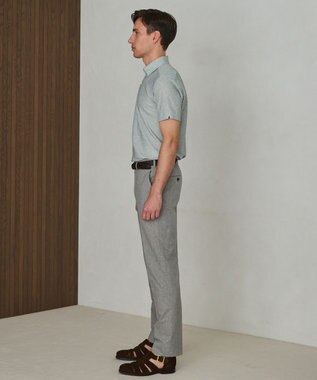 GOTAIRIKU 麻混・襟しっかり【洗える/通気性】ノルマンディーリネン ボタンダウンポロシャツ(25/26年モデル) グリーン系8