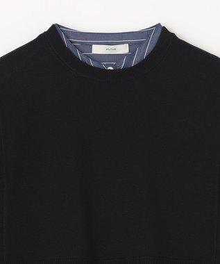 ANY 【洗濯機可・セットアイテム】短丈ベスト×シャツワンピースセット ブラック