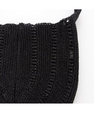 UNBILLION カシュカシュ cachecache / ラメ糸ラウンドセミショルダー ブラック