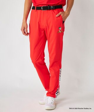 FILA GOLF／marie claire 【LOUDMOUTH×Betty Boop™】メンズ ロングパンツ Red