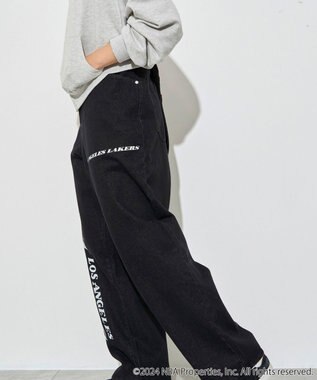 WEGO 【ユニセックス着用ITEM】別注NBAデニムパンツ デニムブラック