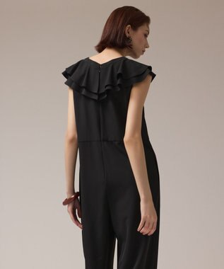 GRACE CONTINENTAL フリルサロペット ブラック