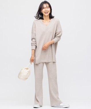 シルクネップブレンド ニット パンツ / 23区 L | ファッション通販 