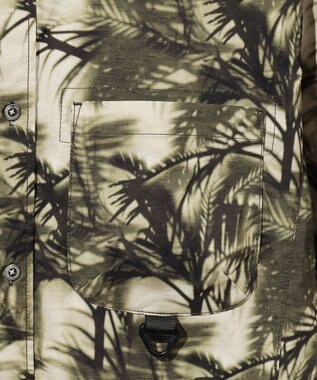 JOSEPH ABBOUD MOUNTAIN 【イタリア素材/軽量/撥水/ストレッチ】X-WAVEヤシパターン シャツ カーキ系6